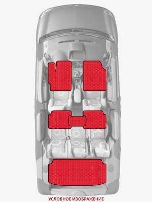 ЭВА коврики «Queen Lux» комплект для Chevrolet Aveo 5-door (1G)